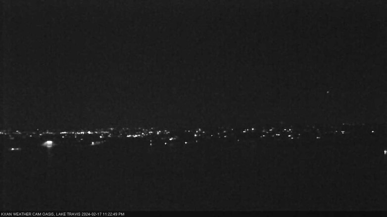 Lake Travis webcam, February 17, 2024 11:25 PM CT