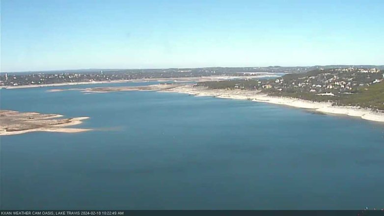 Lake Travis webcam, February 18, 2024 10:25 AM CT