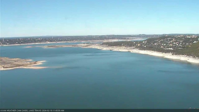 Lake Travis webcam, February 18, 2024 11:45 AM CT