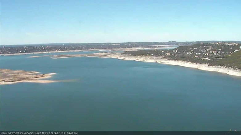 Lake Travis webcam, February 18, 2024 12:00 PM CT