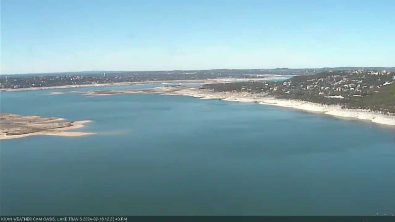 Lake Travis webcam, February 18, 2024 12:25 PM CT