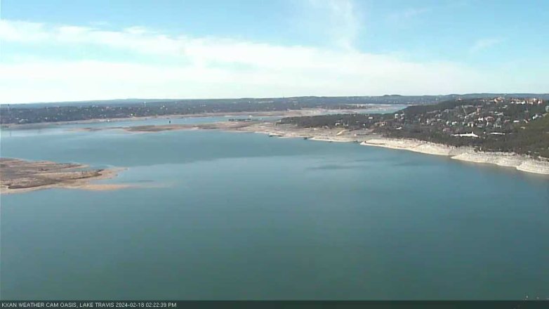 Lake Travis webcam, February 18, 2024 2:25 PM CT