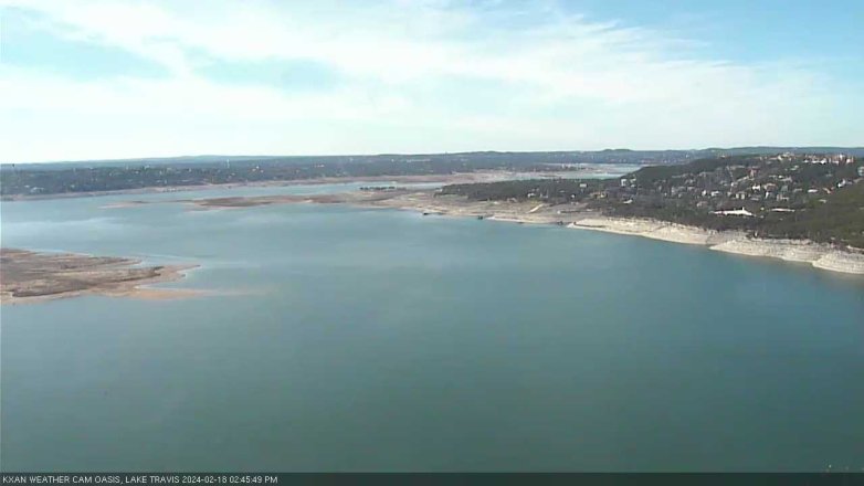 Lake Travis webcam, February 18, 2024 2:45 PM CT