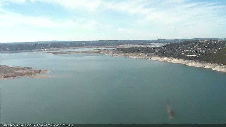 Lake Travis webcam, February 18, 2024 3:00 PM CT