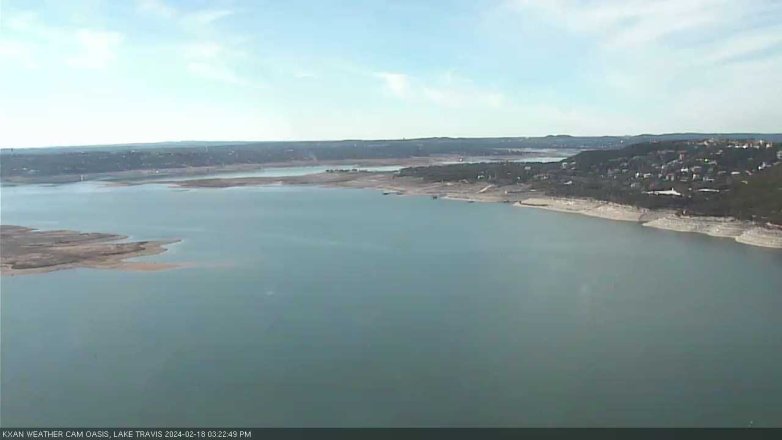 Lake Travis webcam, February 18, 2024 3:25 PM CT