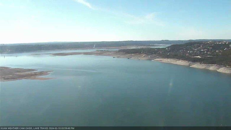 Lake Travis webcam, February 18, 2024 4:00 PM CT
