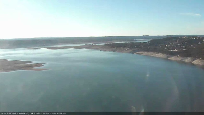 Lake Travis webcam, February 18, 2024 4:45 PM CT