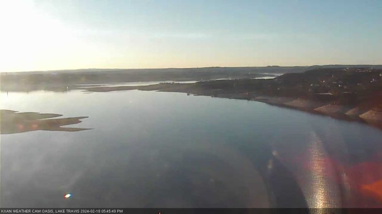 Lake Travis webcam, February 18, 2024 5:45 PM CT