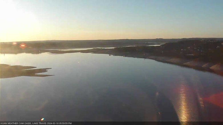 Lake Travis webcam, February 18, 2024 6:00 PM CT