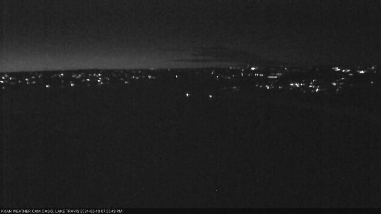 Lake Travis webcam, February 18, 2024 7:25 PM CT