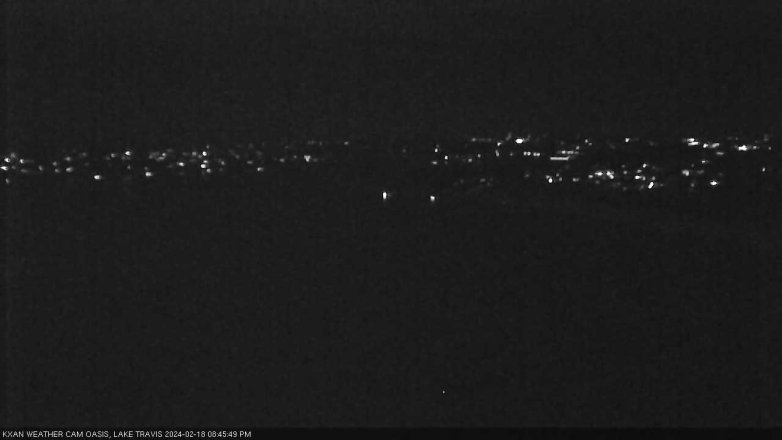 Lake Travis webcam, February 18, 2024 8:45 PM CT
