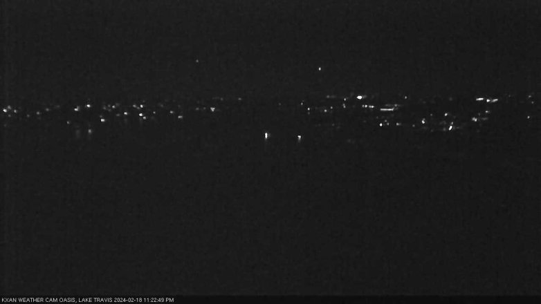 Lake Travis webcam, February 18, 2024 11:25 PM CT