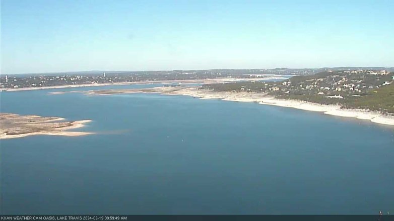 Lake Travis webcam, February 19, 2024 10:00 AM CT