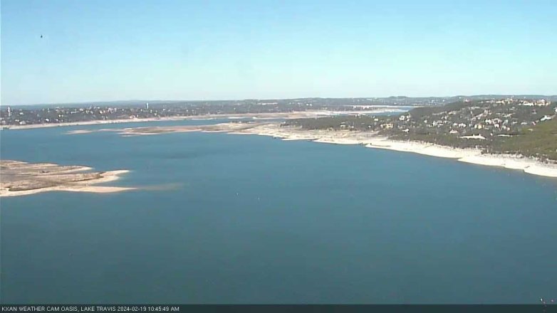 Lake Travis webcam, February 19, 2024 10:45 AM CT