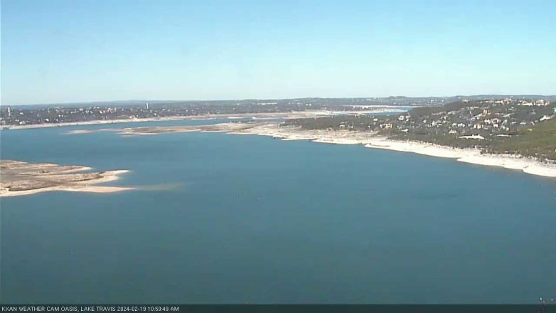 Lake Travis webcam, February 19, 2024 11:00 AM CT