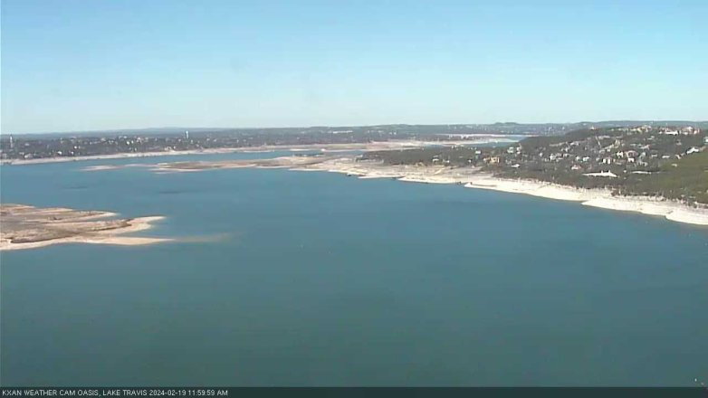 Lake Travis webcam, February 19, 2024 12:00 PM CT