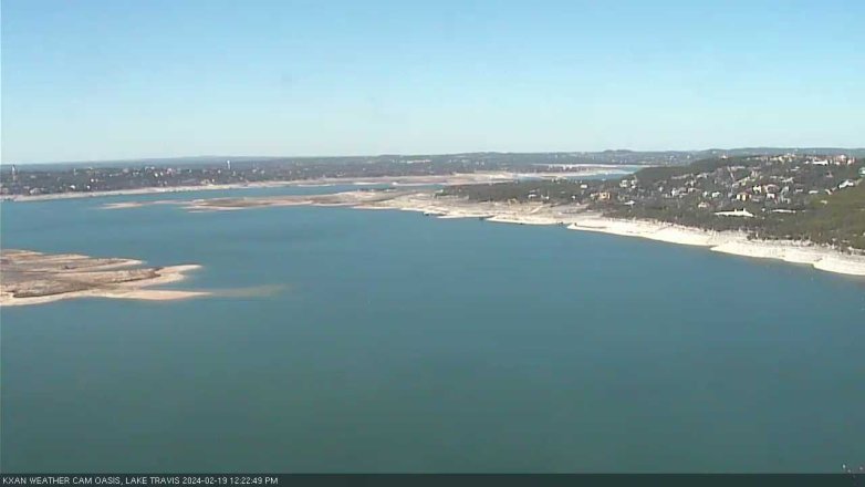 Lake Travis webcam, February 19, 2024 12:25 PM CT