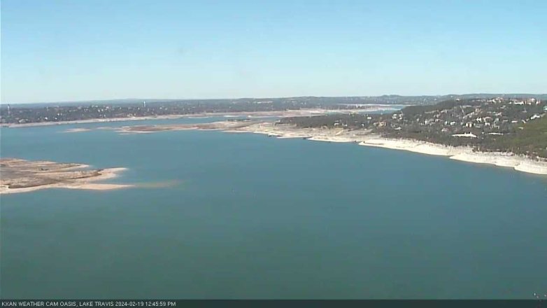 Lake Travis webcam, February 19, 2024 12:45 PM CT