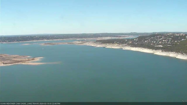 Lake Travis webcam, February 19, 2024 1:25 PM CT