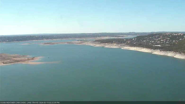 Lake Travis webcam, February 19, 2024 2:25 PM CT