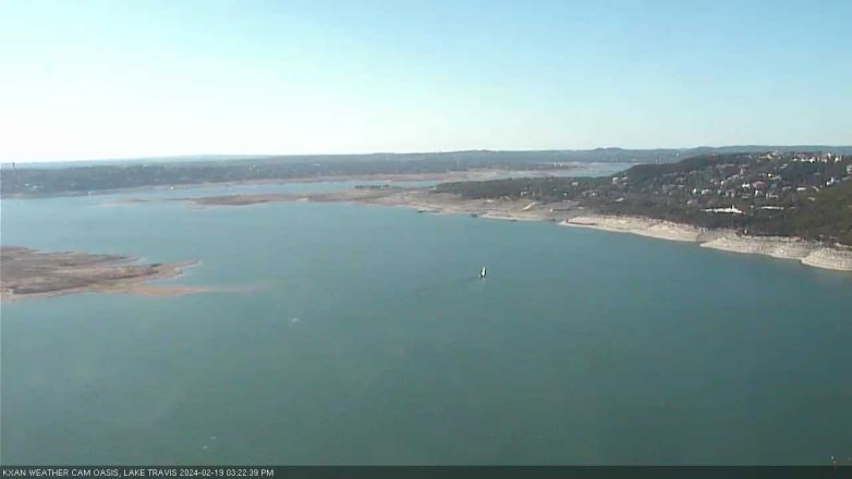 Lake Travis webcam, February 19, 2024 3:25 PM CT