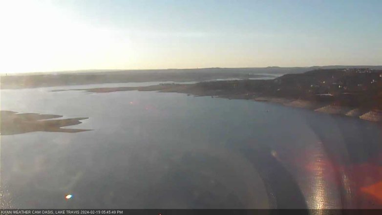 Lake Travis webcam, February 19, 2024 5:45 PM CT
