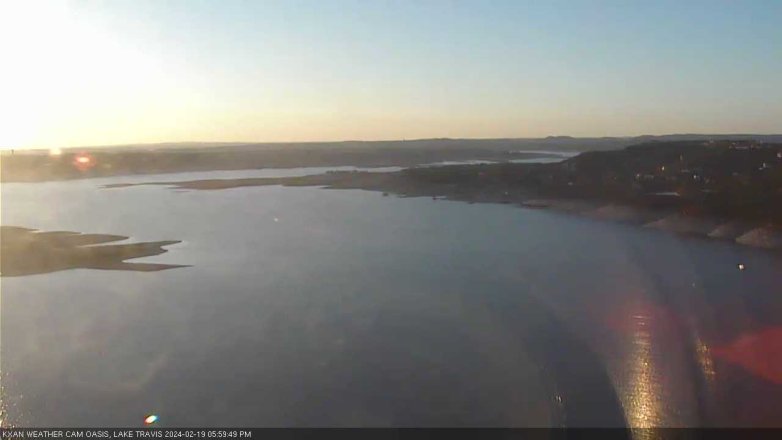 Lake Travis webcam, February 19, 2024 6:00 PM CT