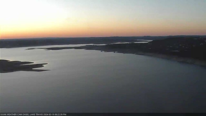 Lake Travis webcam, February 19, 2024 6:25 PM CT