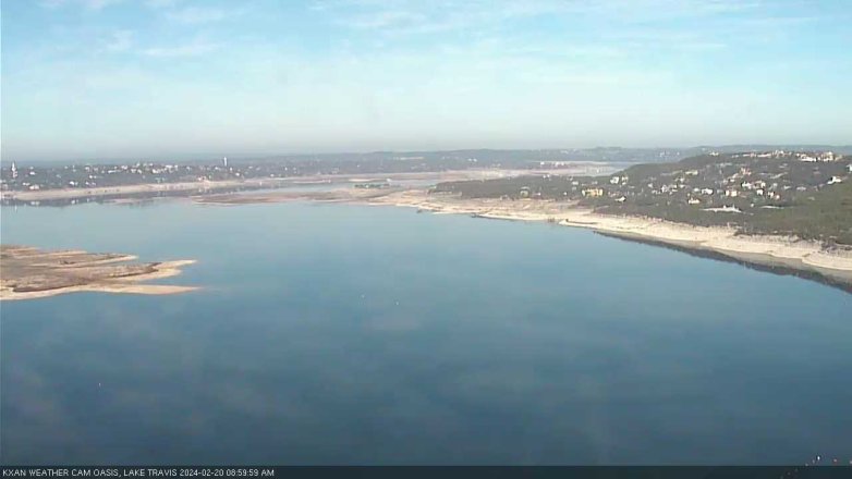 Lake Travis webcam, February 20, 2024 9:00 AM CT