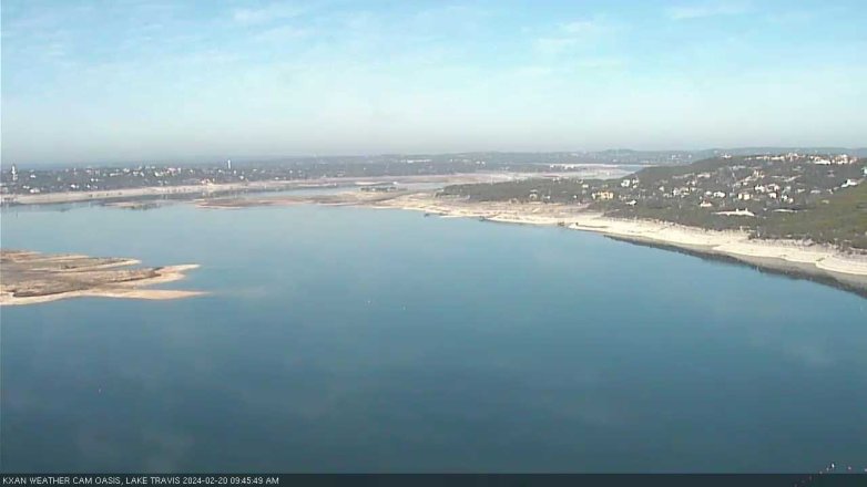 Lake Travis webcam, February 20, 2024 9:45 AM CT