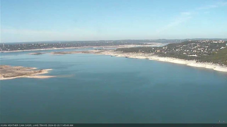 Lake Travis webcam, February 20, 2024 11:45 AM CT