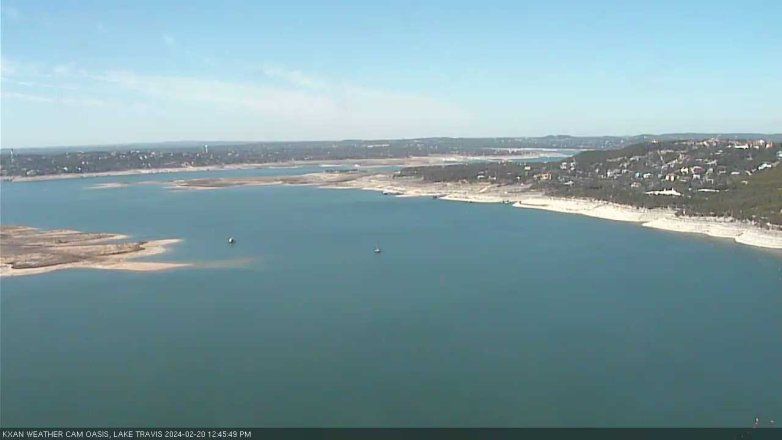 Lake Travis webcam, February 20, 2024 12:45 PM CT