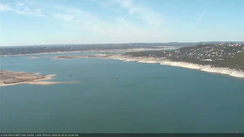 Lake Travis webcam, February 20, 2024 1:25 PM CT