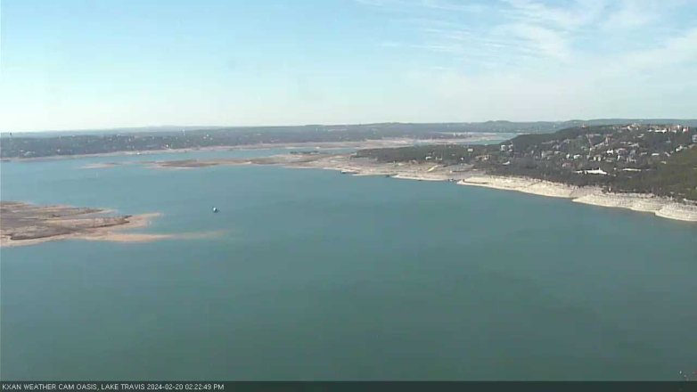Lake Travis webcam, February 20, 2024 2:25 PM CT