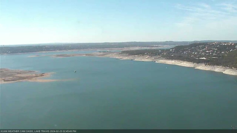 Lake Travis webcam, February 20, 2024 2:45 PM CT