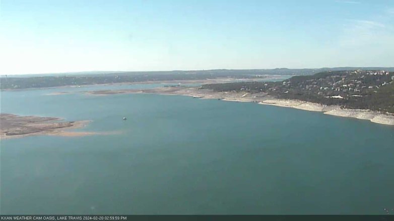 Lake Travis webcam, February 20, 2024 3:00 PM CT