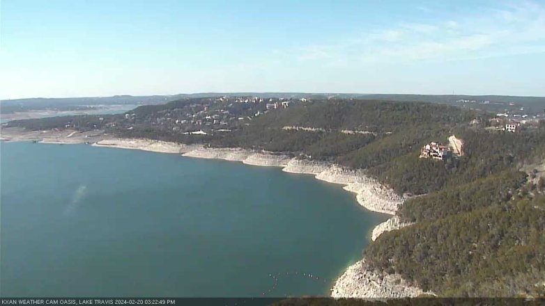 Lake Travis webcam, February 20, 2024 3:25 PM CT