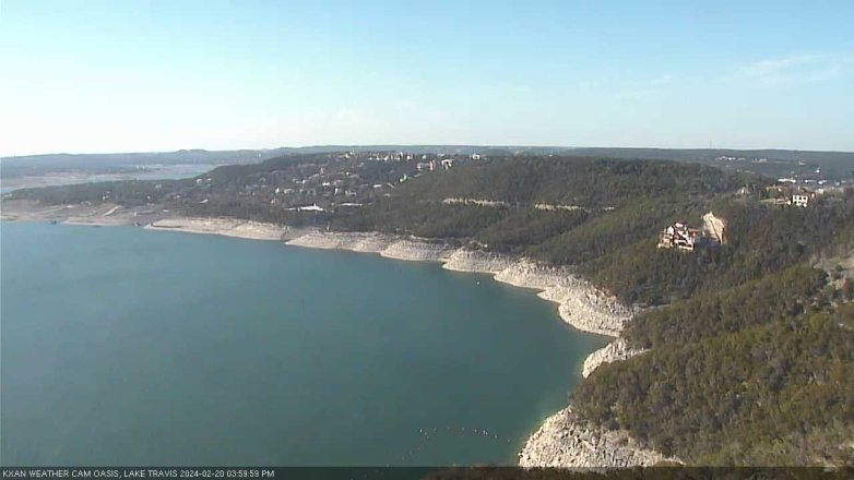 Lake Travis webcam, February 20, 2024 4:00 PM CT