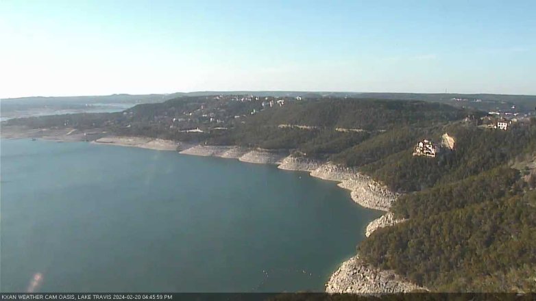 Lake Travis webcam, February 20, 2024 4:45 PM CT