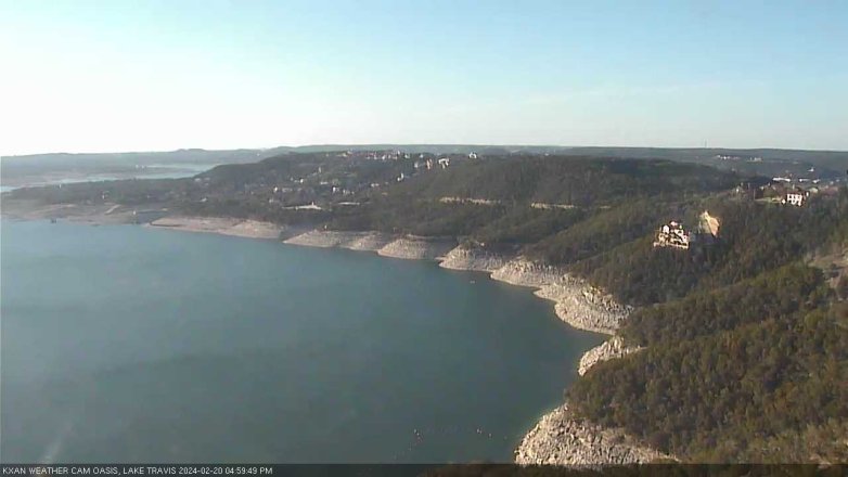Lake Travis webcam, February 20, 2024 5:00 PM CT