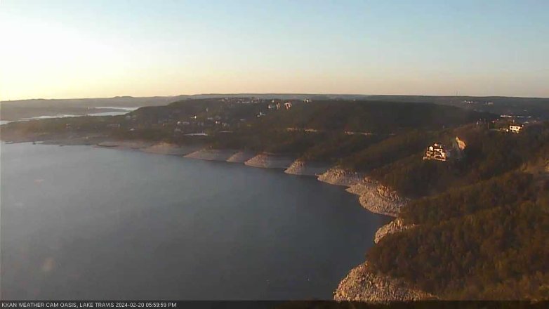 Lake Travis webcam, February 20, 2024 6:00 PM CT