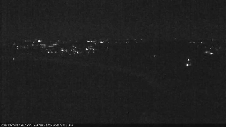Lake Travis webcam, February 20, 2024 8:25 PM CT