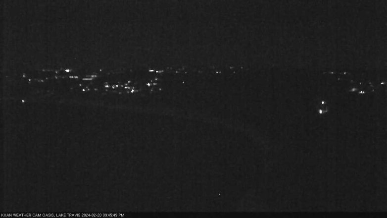 Lake Travis webcam, February 20, 2024 9:45 PM CT
