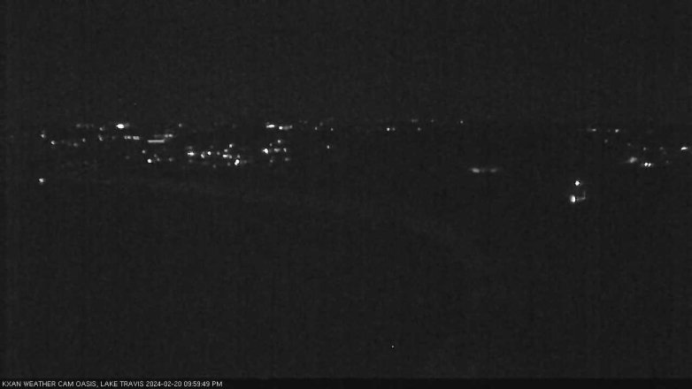 Lake Travis webcam, February 20, 2024 10:00 PM CT