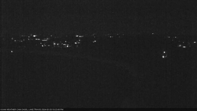 Lake Travis webcam, February 20, 2024 10:25 PM CT