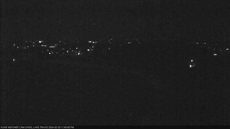 Lake Travis webcam, February 20, 2024 11:45 PM CT