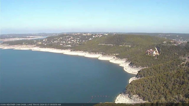 Lake Travis webcam, February 21, 2024 10:00 AM CT