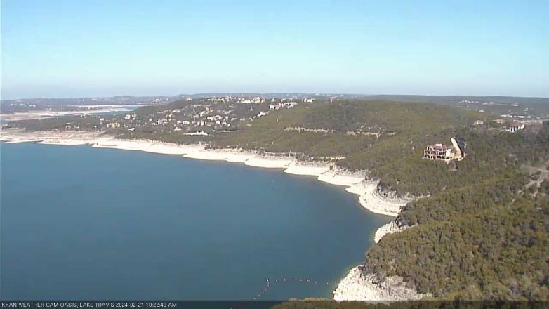 Lake Travis webcam, February 21, 2024 10:25 AM CT