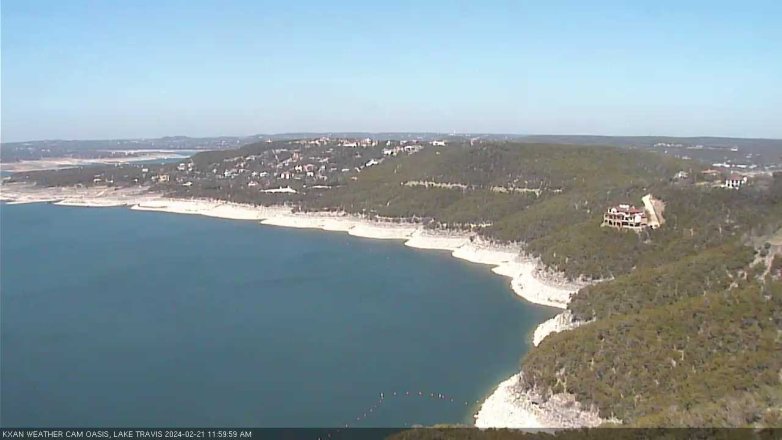 Lake Travis webcam, February 21, 2024 12:00 PM CT