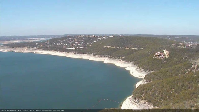 Lake Travis webcam, February 21, 2024 12:45 PM CT